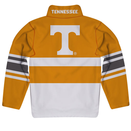 Tennessee Logo Stripes Orange Long Sleeve Quarter Zip Sweatshirt - Vive La Fête - Online Apparel Store