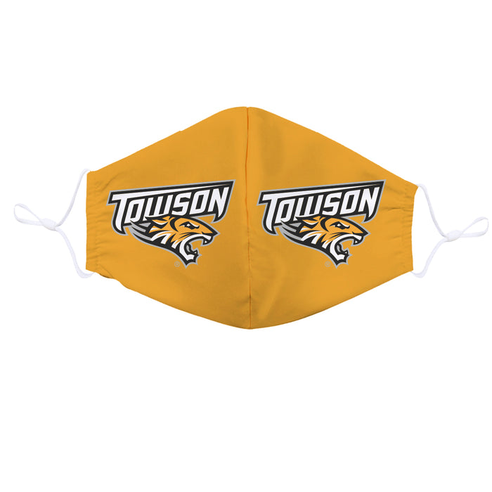 Towson University Tigers TU 3 Ply Vive La Fete Face Mask 3 Pack Game Day Collegiate Unisex Face Covers Reusable Washable - Vive La Fête - Online Apparel Store