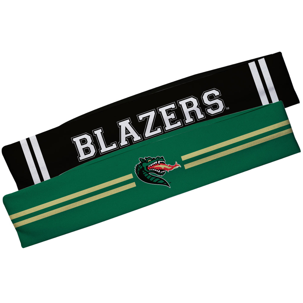 UAB Blazers Green And Black Stripes Headband Set — Vive La Fête