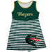 UAB Blazers Big Logo Green And White Stripes Tank Dress - Vive La Fête - Online Apparel Store