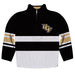 Central Florida Logo Stripes Black Long Sleeve Quarter Zip Sweatshirt - Vive La Fête - Online Apparel Store