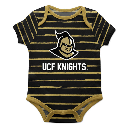Central Florida Stripe Black and Gold Boys Onesie SS - Vive La Fête - Online Apparel Store