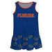 Florida Repeat Logo Blue Sleeveless Lily Dress - Vive La Fête - Online Apparel Store