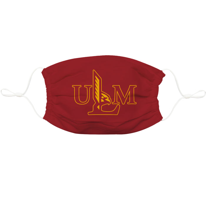 University of Louisiana Monroe Warhawks 3 Ply Face Mask 3 Pack Game Day Collegiate Unisex Face Covers Reusable Washable - Vive La Fête - Online Apparel Store