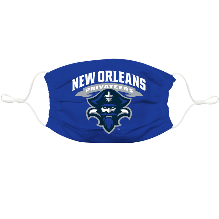 University of New Orleans Privateers UNO 3 Ply Face Mask 3 Pack Game Day Collegiate Unisex Face Covers Reusable Washable - Vive La Fête - Online Apparel Store