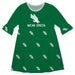 North Texas Print Gree Amy Dress Three Quarter Sleeve - Vive La Fête - Online Apparel Store