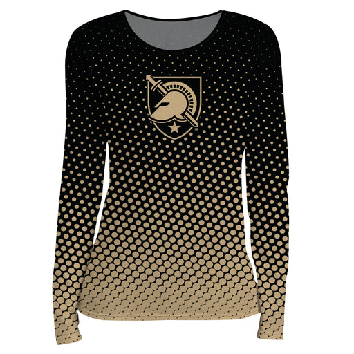 Army Logo Spots Black Gold Long Sleeve Women Shirt - Vive La Fête - Online Apparel Store