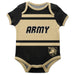 United States Military Academy Army Block Stripe Black Short Sleeve Onesie - Vive La Fête - Online Apparel Store