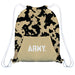 Army Camo Gold Black Gym Bag - Vive La Fête - Online Apparel Store