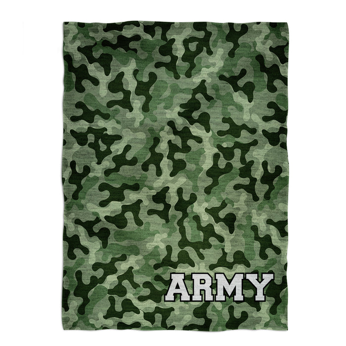 Army Camo Green White Minky Blanket - Vive La Fête - Online Apparel Store