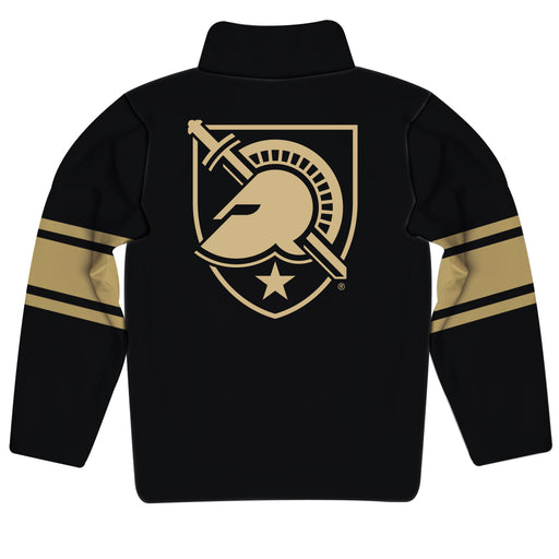 United States Military Academy Stripes Black Long Sleeve Quarter Zip Sweatshirt - Vive La Fête - Online Apparel Store