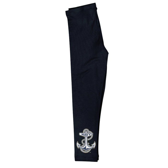 United States Naval Academy Solid Black Leggings - Vive La Fête - Online Apparel Store