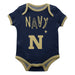 United States Naval Academy Navy Blue Solid Short Sleeve Onesie - Vive La Fête - Online Apparel Store