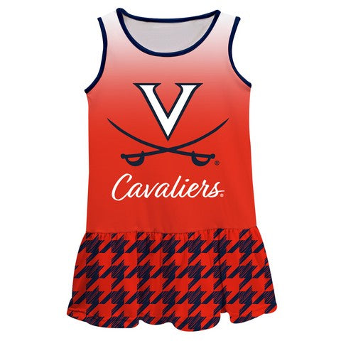 Virginia Cavaliers Degrade Orange Sleeveless Lily Dress - Vive La Fête - Online Apparel Store