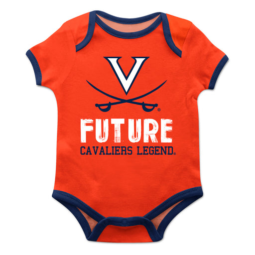 Virginia Cavaliers Solid Orange Boys Onesie SS - Vive La Fête - Online Apparel Store